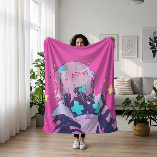 Gotoh Hitori Rubber Suit Art Blanket, Bocchi the Rock Bodysuit Decor, Sexy Glossy Suit Hitori Design, Premium Anime Girl Gift, OOAK Art