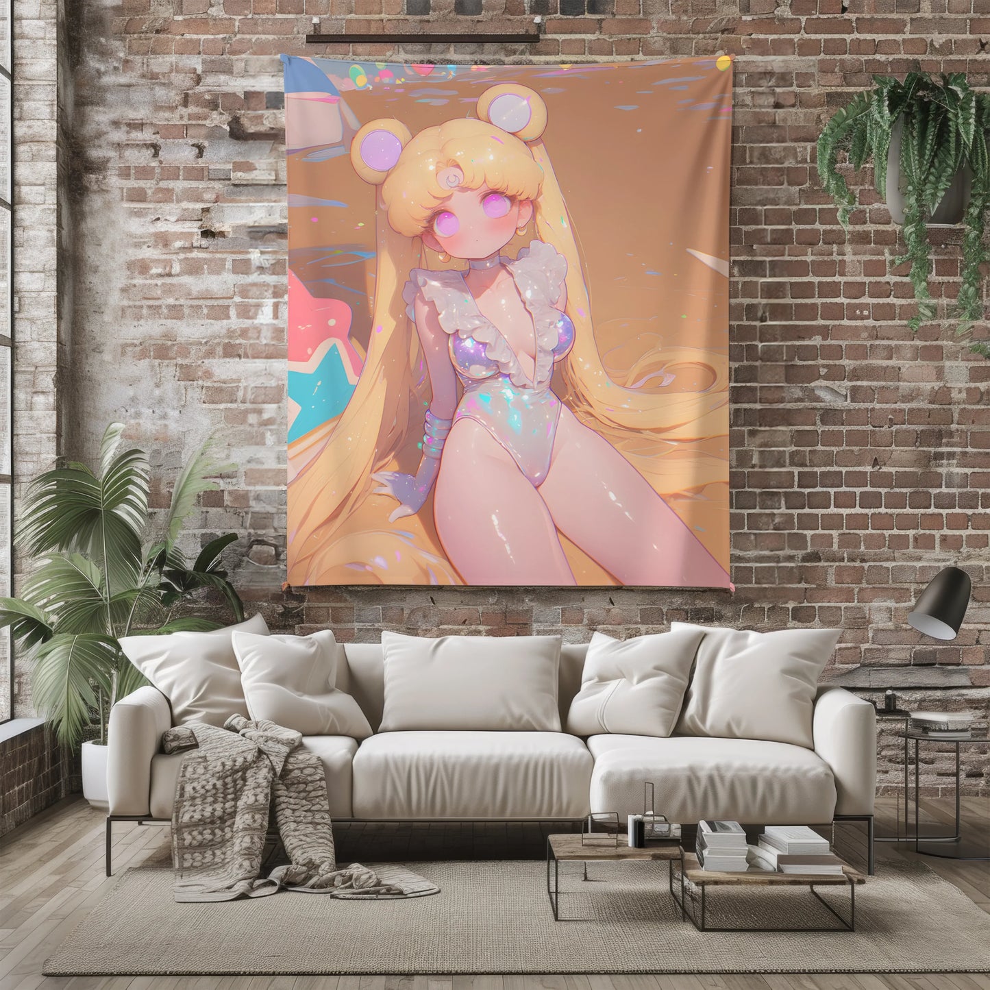 Pure Lust Sailor Moon Plush Blanket, Adorable Anime Girl Throw Tapestry, Iconic Anime Art Decor & Otaku Gift