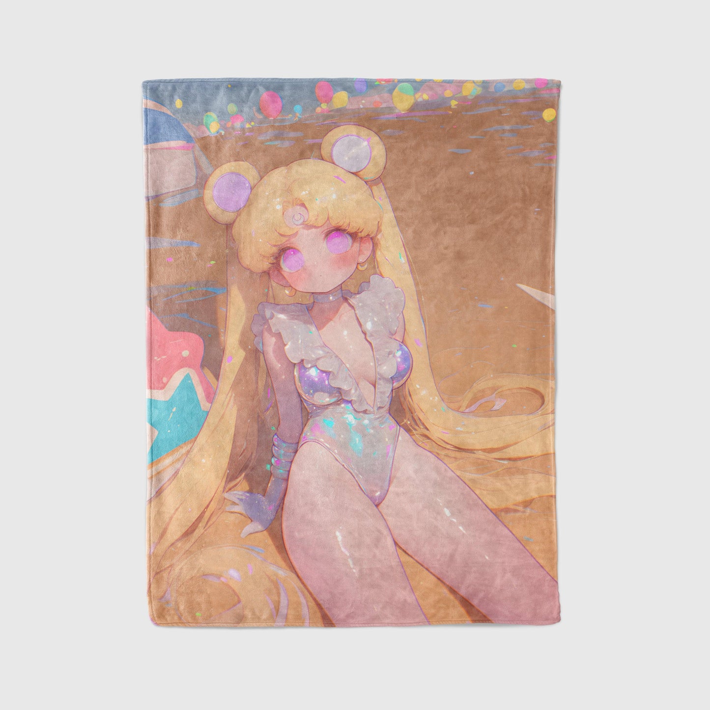 Pure Lust Sailor Moon Plush Blanket, Adorable Anime Girl Throw Tapestry, Iconic Anime Art Decor & Otaku Gift