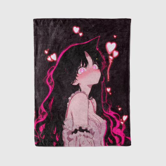 Ran Mouri Pajamas Edition Flannel Blanket, Detective Conan Merch, Anime Girl Peripheral, Otaku Home Decor