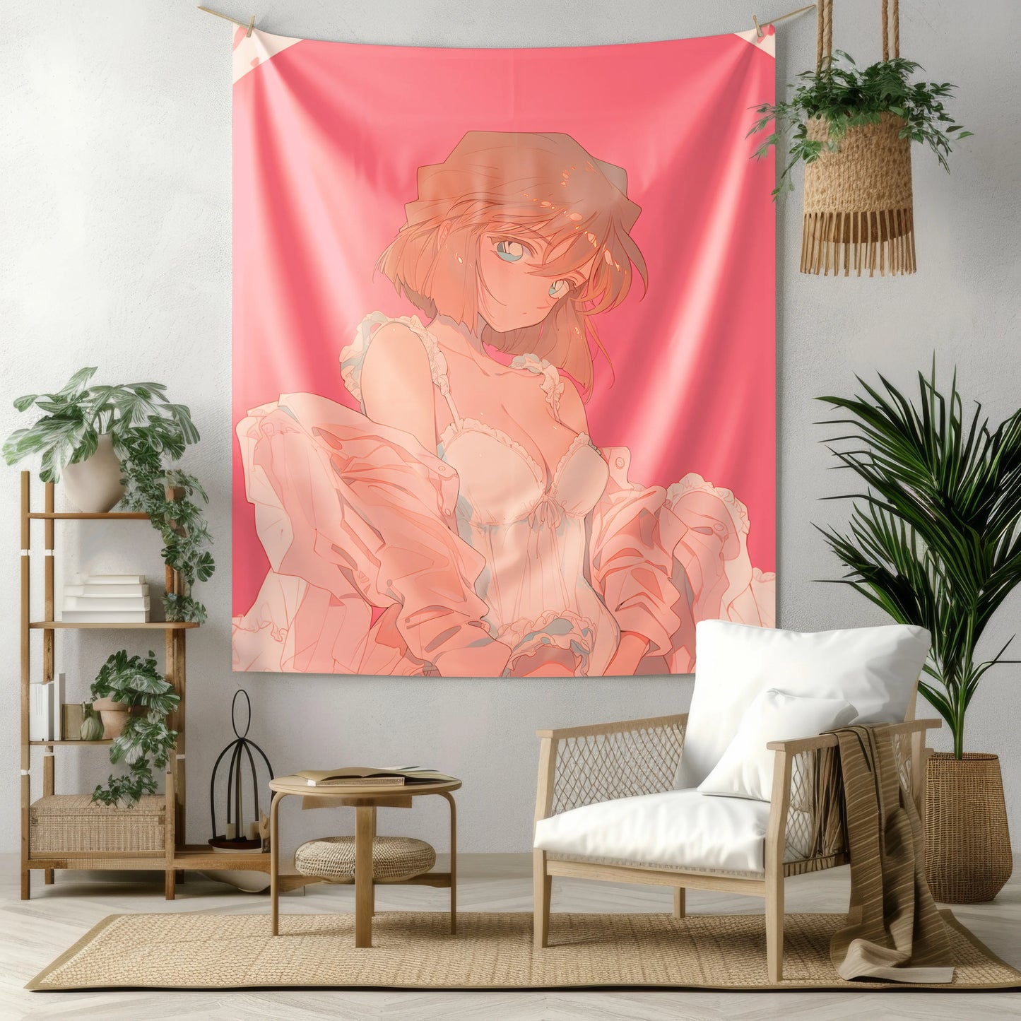 Ran Mouri School Sailor Uniform Flannel Blanket, Detective Conan Merch, Anime Peripheral, Otaku Decor