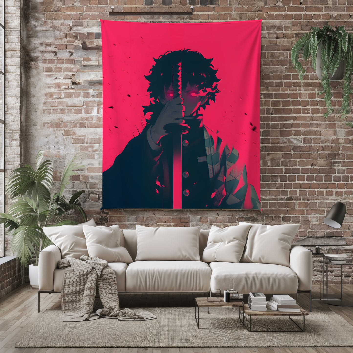 Tomioka Giyu Water Hashira Art Blanket, Demon Slayer Giyu Decor, Calm Water Breathing Style, Premium Anime Gift, Custom Bedroom Decor