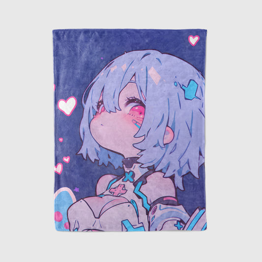 Rei Ayanami Kawaii Art Blanket, Evangelion Cute Rei Decor, Sweet Healing Manga Design, Premium Kawaii Gift, Anime Collectible
