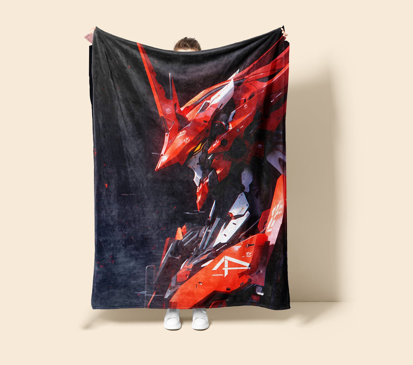 Evangelion Unit 01 Mecha Art Blanket, EVA-01 Classic Decor, Epic Mecha Battle Illustration, Premium Fan Gift, Anime Art Bedding