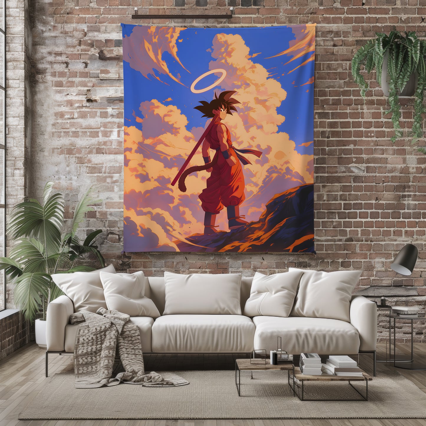 Son Goku Manga Art Blanket, Dragon Ball Classic Illustration, Authentic Anime Warrior Design, Premium Fan Gift, Custom Art Decor