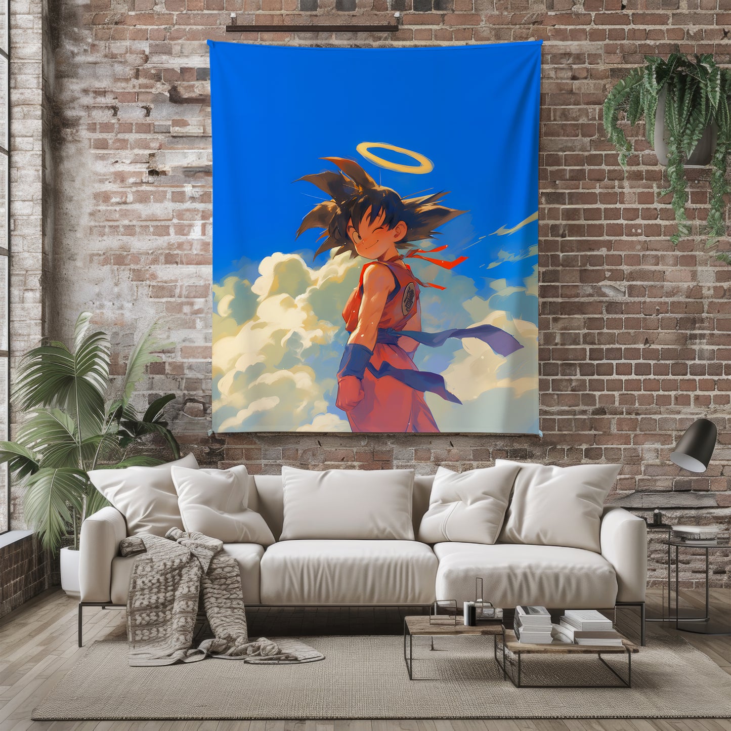 Kid Goku Manga Art Blanket, Dragon Ball Classic Childhood Decor, Authentic Retro Design, Premium Fan Gift, Anime Art Blanket
