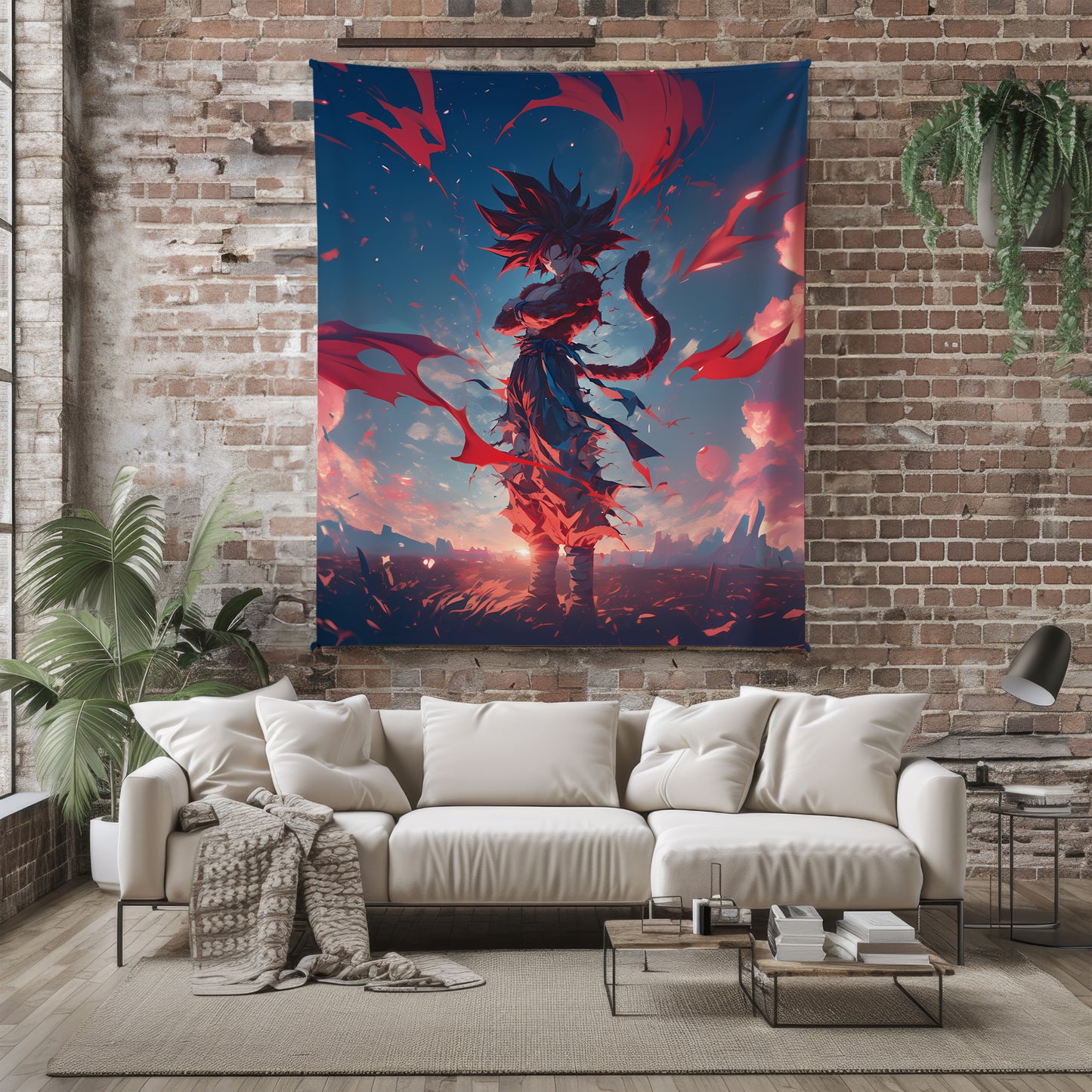 Goku Super Saiyan 4 Art Blanket, Dragon Ball GT SSJ4 Decor, Primal Saiyan Power Design, Premium Fan Gift, Custom Art Blanket