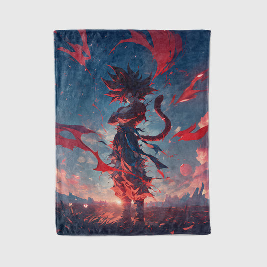 Goku Super Saiyan 4 Art Blanket, Dragon Ball GT SSJ4 Decor, Primal Saiyan Power Design, Premium Fan Gift, Custom Art Blanket