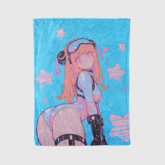Kagura Bodysuit Edition Flannel Blanket, Gintama Merch, Yato Tribe Anime Peripheral, Otaku Gift Decor