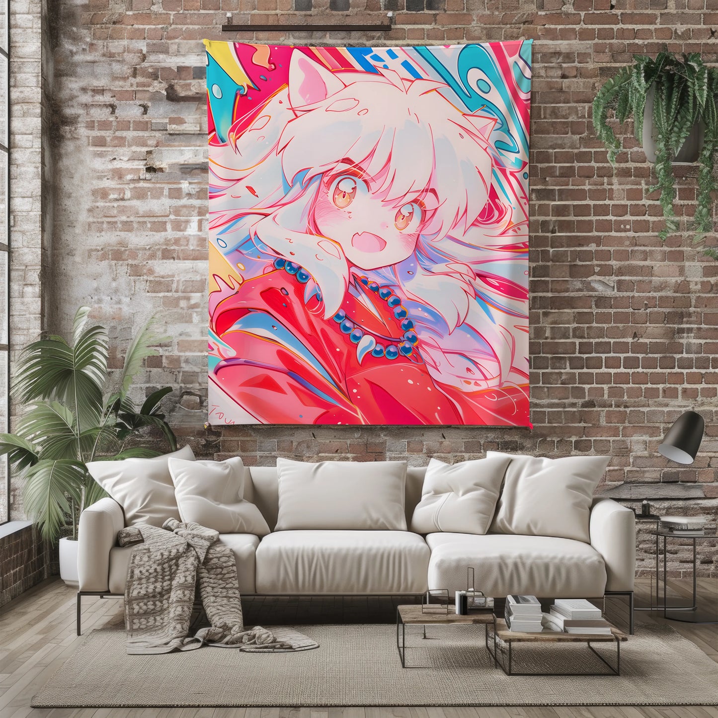 Inuyasha Retro Manga Art Flannel Blanket, Inuyasha Merch, Nostalgic Sengoku Peripheral, Otaku Bedding