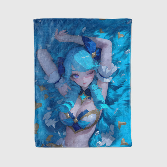 Gwen Swimwear Art Blanket, League of Legends Gwen Decor, Sexy Summer Bikini Design, Premium Anime Girl Gift, Custom Art Blanket