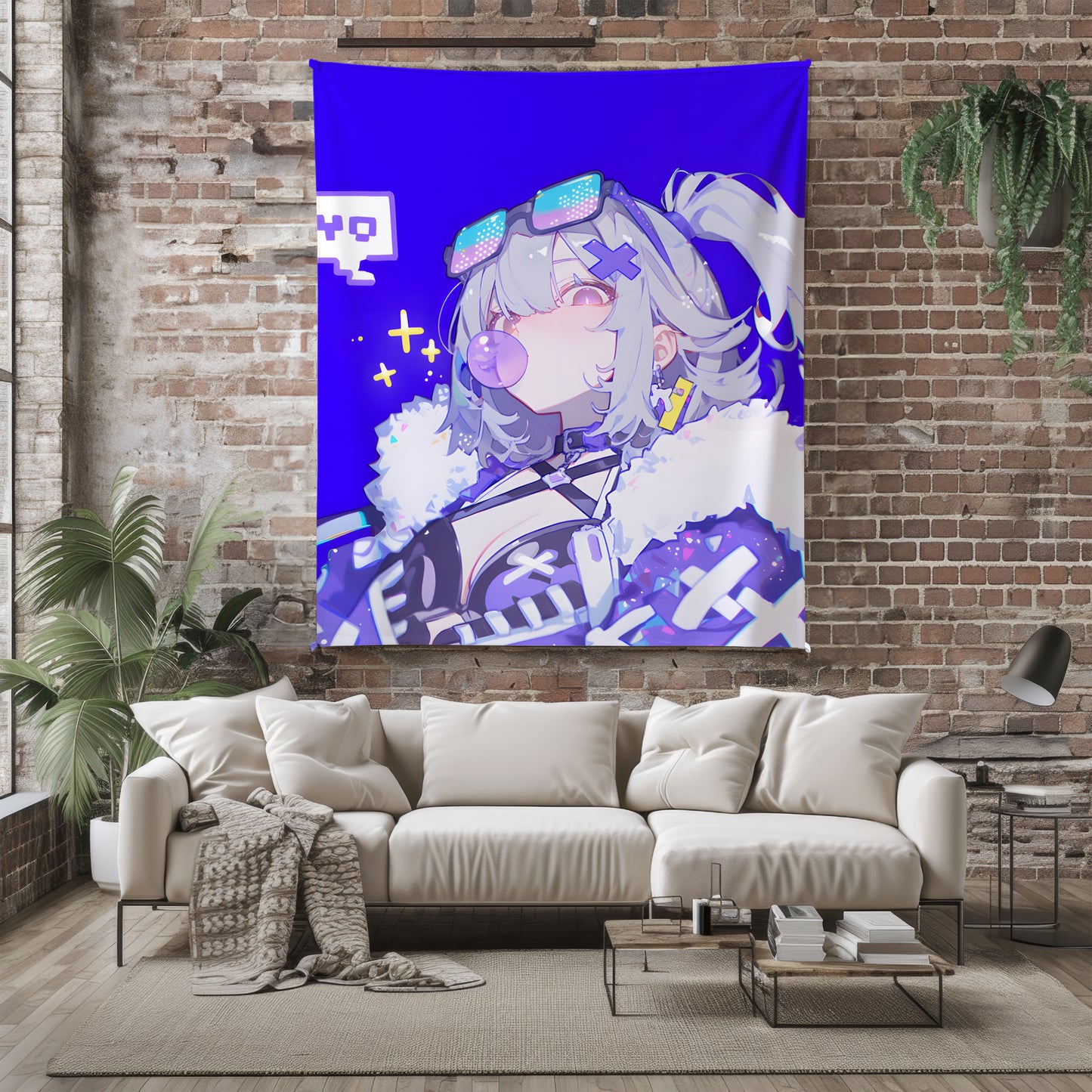 Honkai Star Rail Silver Wolf Hacker Aesthetic Flannel Blanket, Stellaron Hunter Gaming Decor, Premium Anime Gift