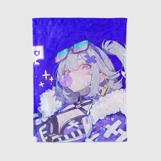 Honkai Star Rail Silver Wolf Hacker Aesthetic Flannel Blanket, Stellaron Hunter Gaming Decor, Premium Anime Gift