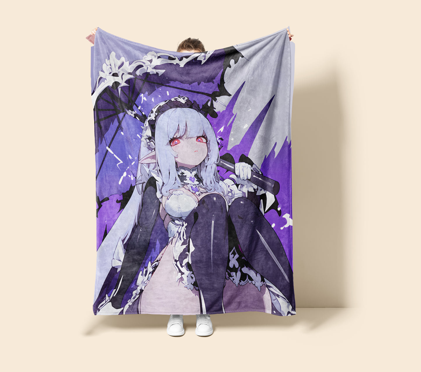 Zenless Zone Zero Vivian Art Flannel Blanket, ZZZ Modern Character Decor, High Quality Anime Peripheral