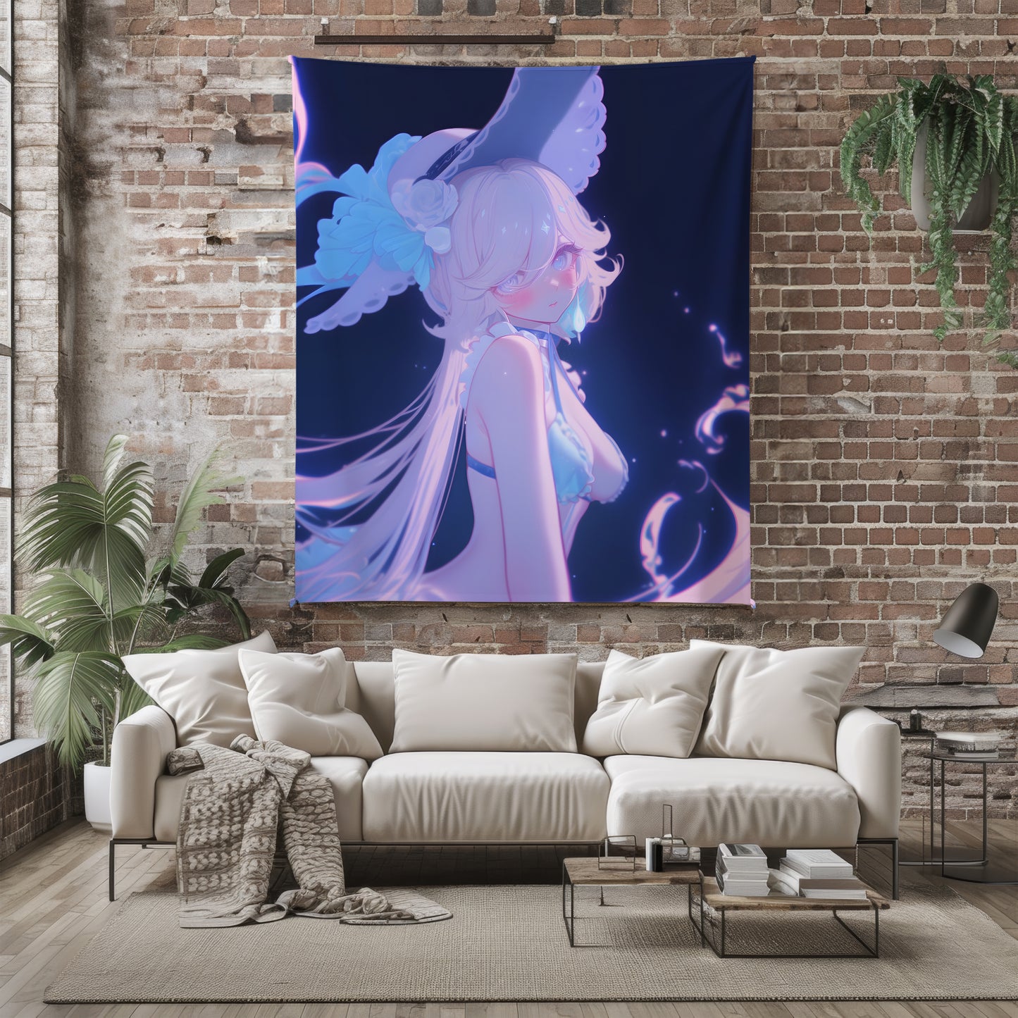 Furina, Genshin Impact Merch, Swimsuit Edition Flannel Blanket, Hydro Archon Anime Peripheral, Otaku Bedding