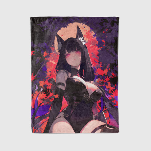 Hoshimi Miyabi, Zenless Zone Zero Merch, Sexy Cat Girl Flannel Blanket, ZZZ Anime Peripheral, Otaku Bedding