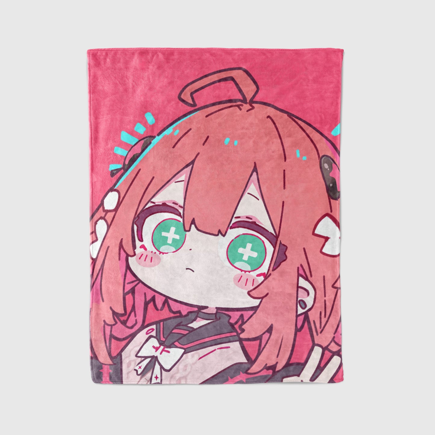 Ukinami Yuzuha, Zenless Zone Zero Merch, Cute Chibi Flannel Blanket, ZZZ Anime Peripheral, Kawaii Otaku Gift