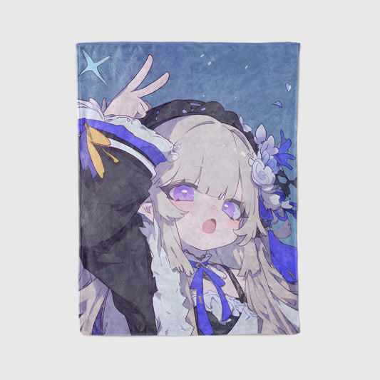 Herta, Honkai Star Rail Merch, Cute Chibi Flannel Blanket, Space Station Anime Peripheral, Kawaii Otaku Gift