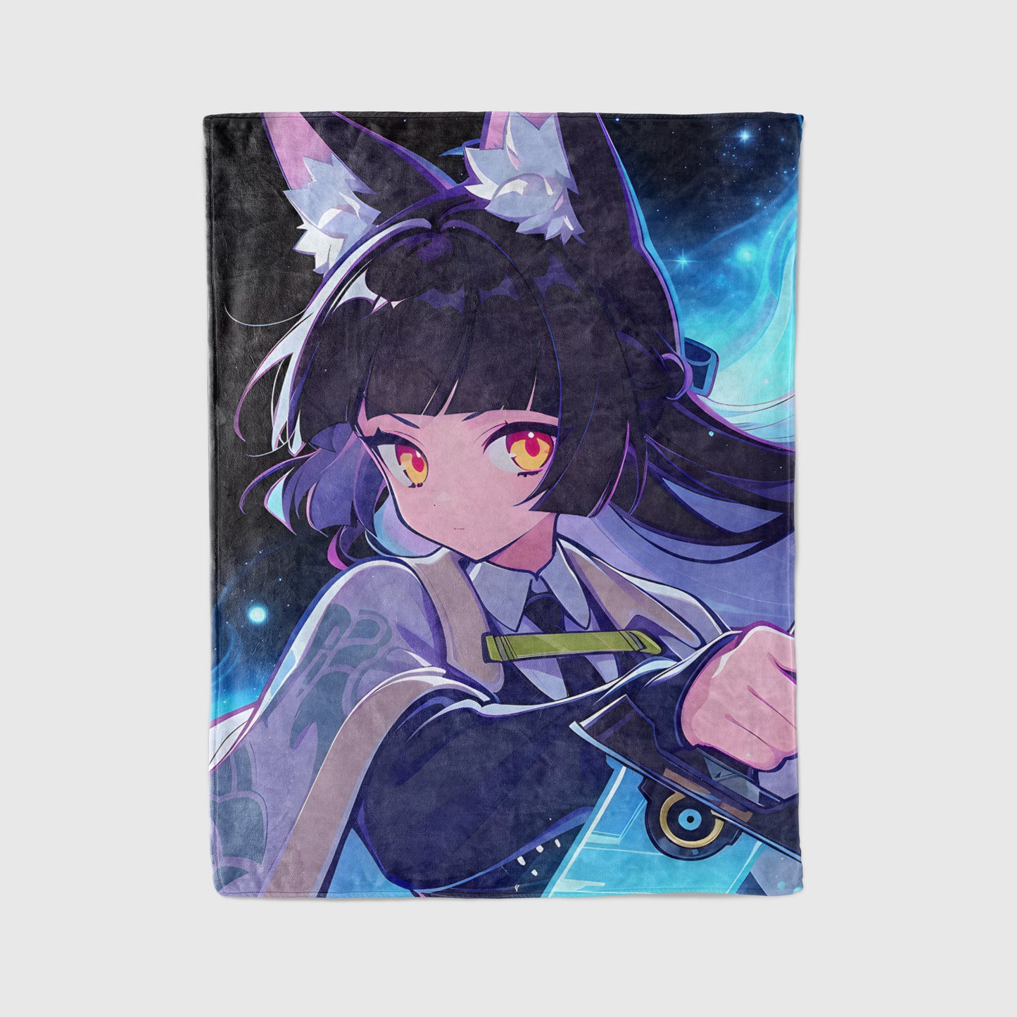 Hoshimi Miyabi, Zenless Zone Zero Merch, Combat Style Flannel Blanket, ZZZ Anime Peripheral, Otaku Bedding