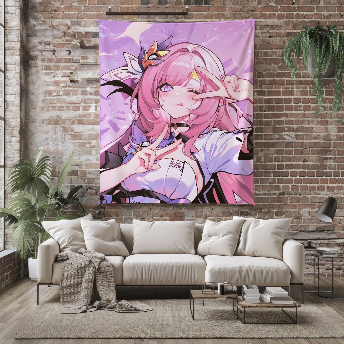 Ashley, Original Character Merch, Cute Maid Edition Flannel Blanket, Anime Art Bedding, Kawaii Otaku Gift