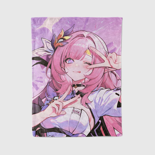 Ashley, Original Character Merch, Cute Maid Edition Flannel Blanket, Anime Art Bedding, Kawaii Otaku Gift