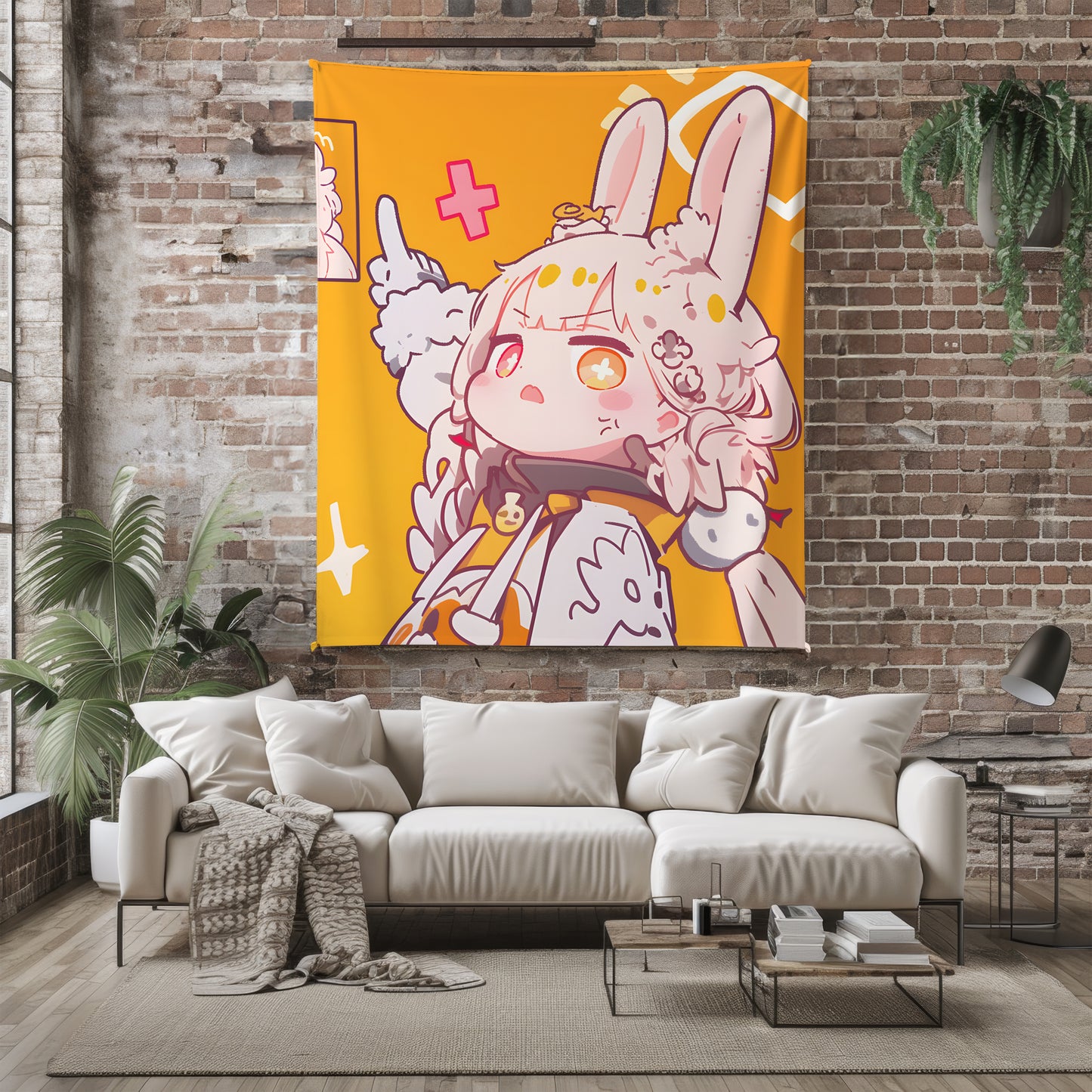 Alice Tandemfield, Anime Fan Art Merch, Cute Chibi Flannel Blanket, Kawaii Otaku Bedding, Soft Anime Peripheral