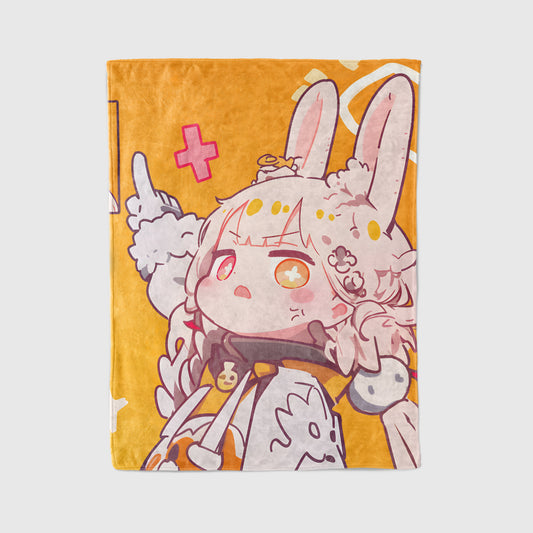 Alice Tandemfield, Anime Fan Art Merch, Cute Chibi Flannel Blanket, Kawaii Otaku Bedding, Soft Anime Peripheral