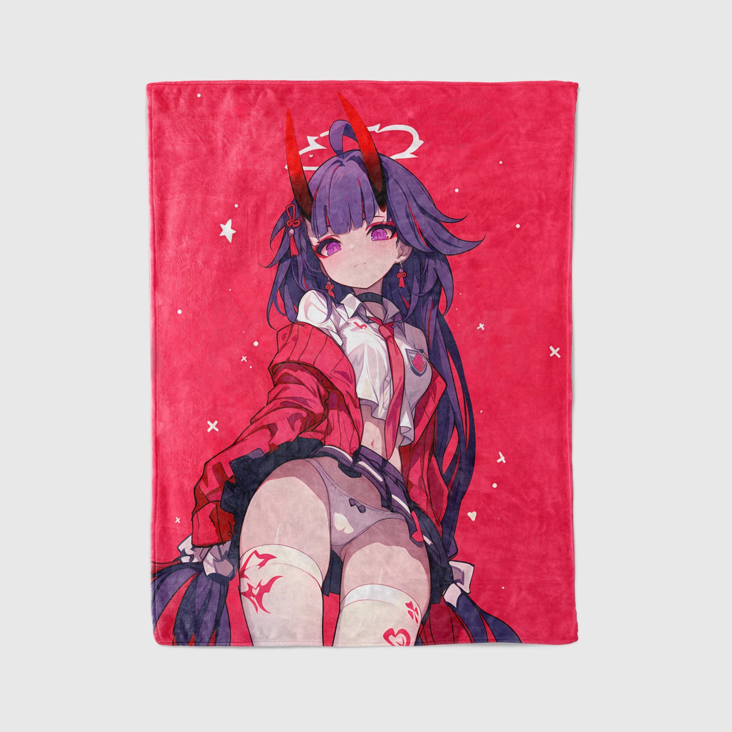 Raiden Mei, Honkai Impact 3rd Merch, School Uniform Flannel Blanket, Anime High School Decor, Otaku Peripheral