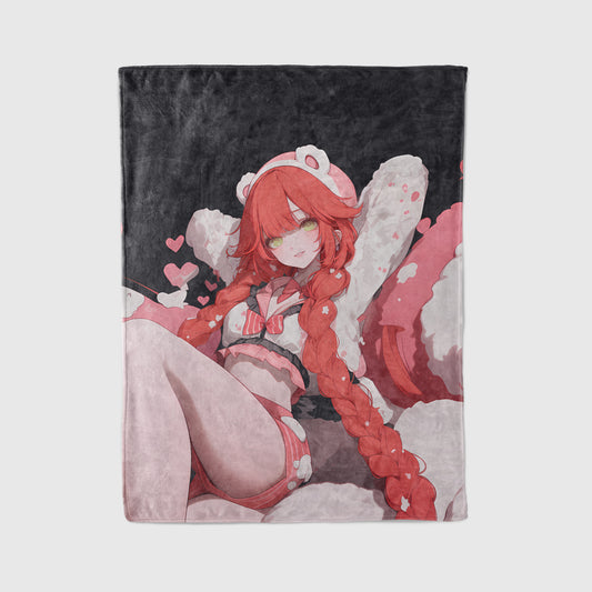 Ukinami Yuzuha, Zenless Zone Zero Merch, Pajamas Edition Flannel Blanket, ZZZ Anime Peripheral, Otaku Bedding