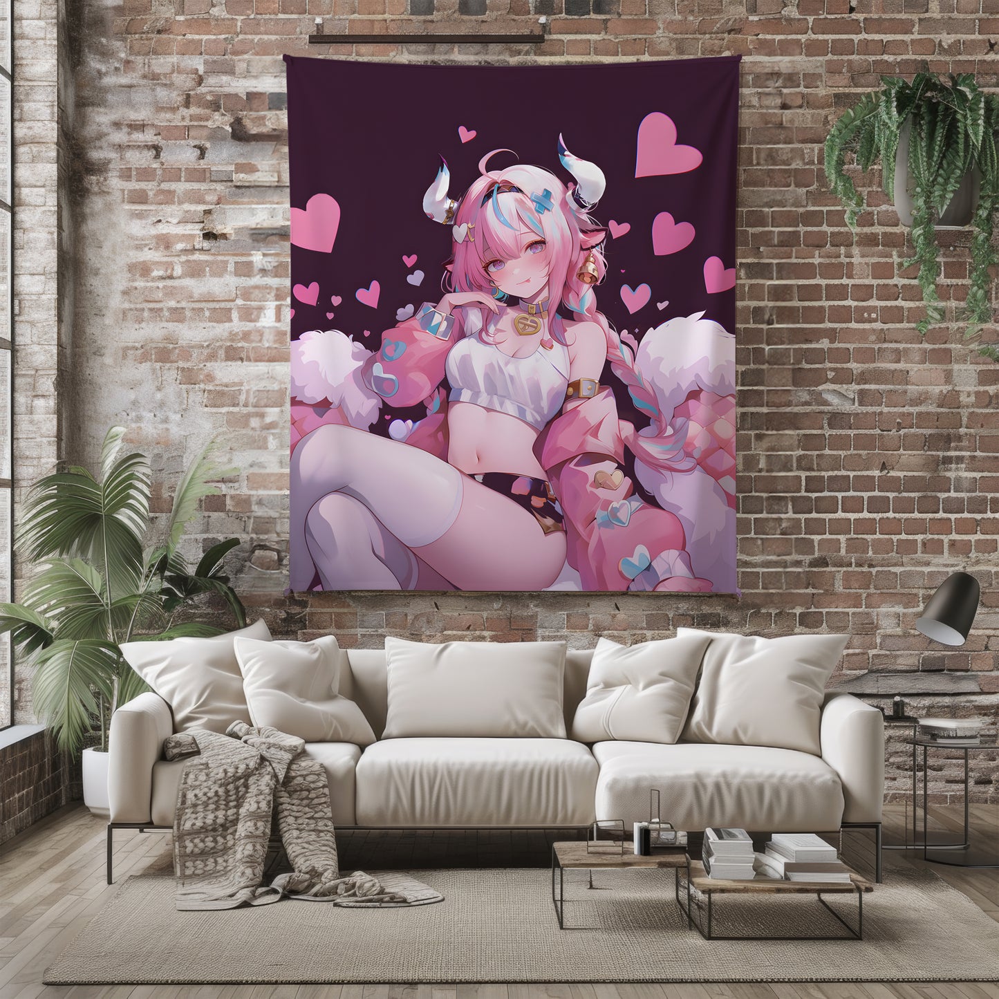 Vanessa, Original Character Merch, Sexy Mature Flannel Blanket, Anime Art Bedding, Premium Otaku Peripheral