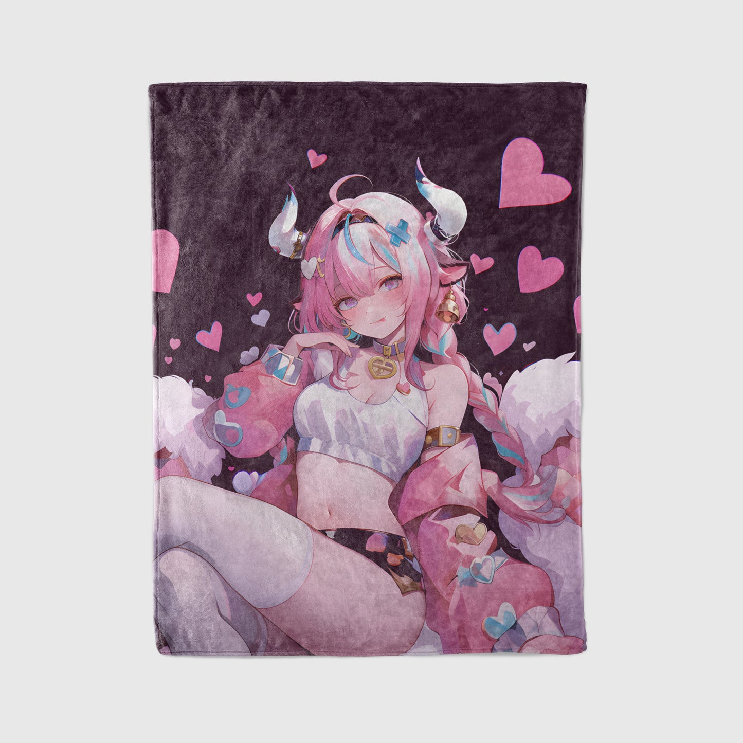 Vanessa, Original Character Merch, Sexy Mature Flannel Blanket, Anime Art Bedding, Premium Otaku Peripheral