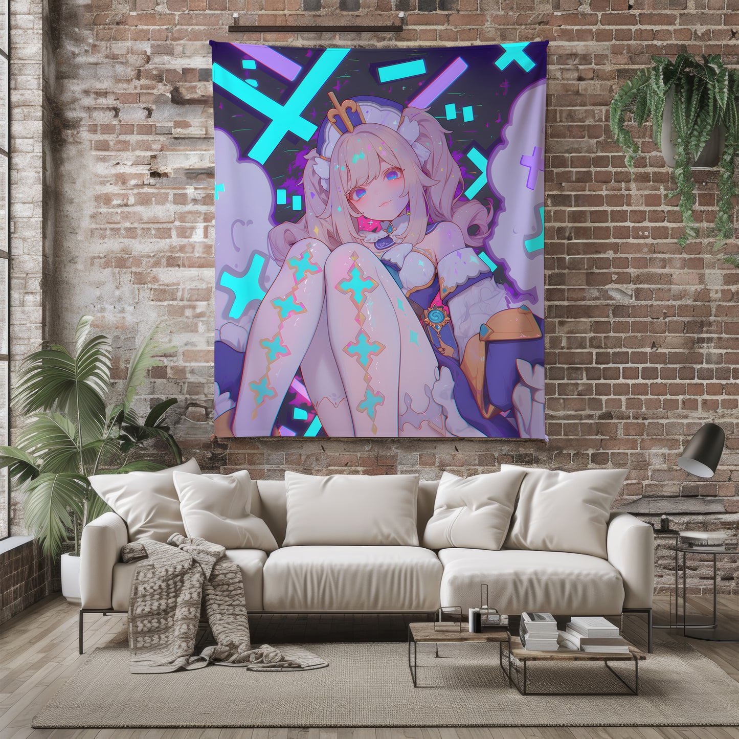 Barbara, Genshin Impact Merch, Princess Style Flannel Blanket, Deaconess Anime Peripheral, Kawaii Otaku Gift