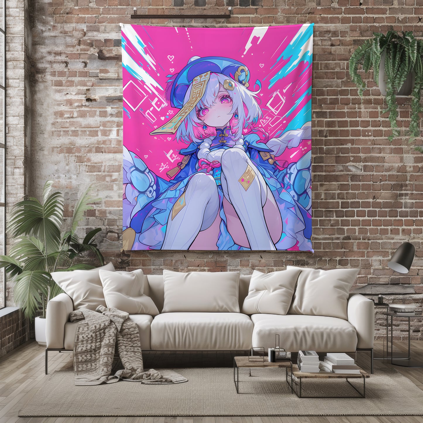 Qiqi, Genshin Impact Merch, Princess Style Flannel Blanket, Liyue Zombie Anime Peripheral, Otaku Bedding