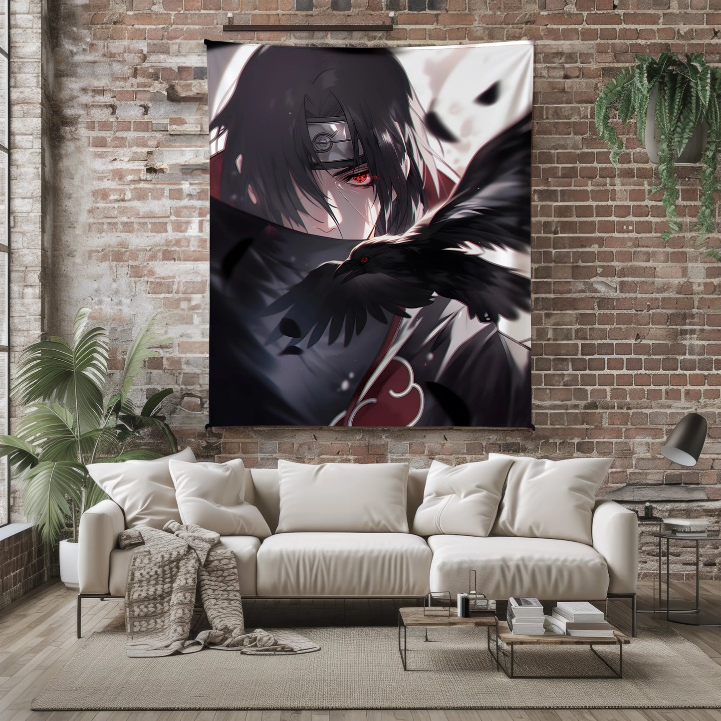 Itachi Uchiha Classic Ninja Style Flannel Blanket, Naruto Shippuden Uchiha Clan Master, Anime Wall Art, Fan Collection Gift
