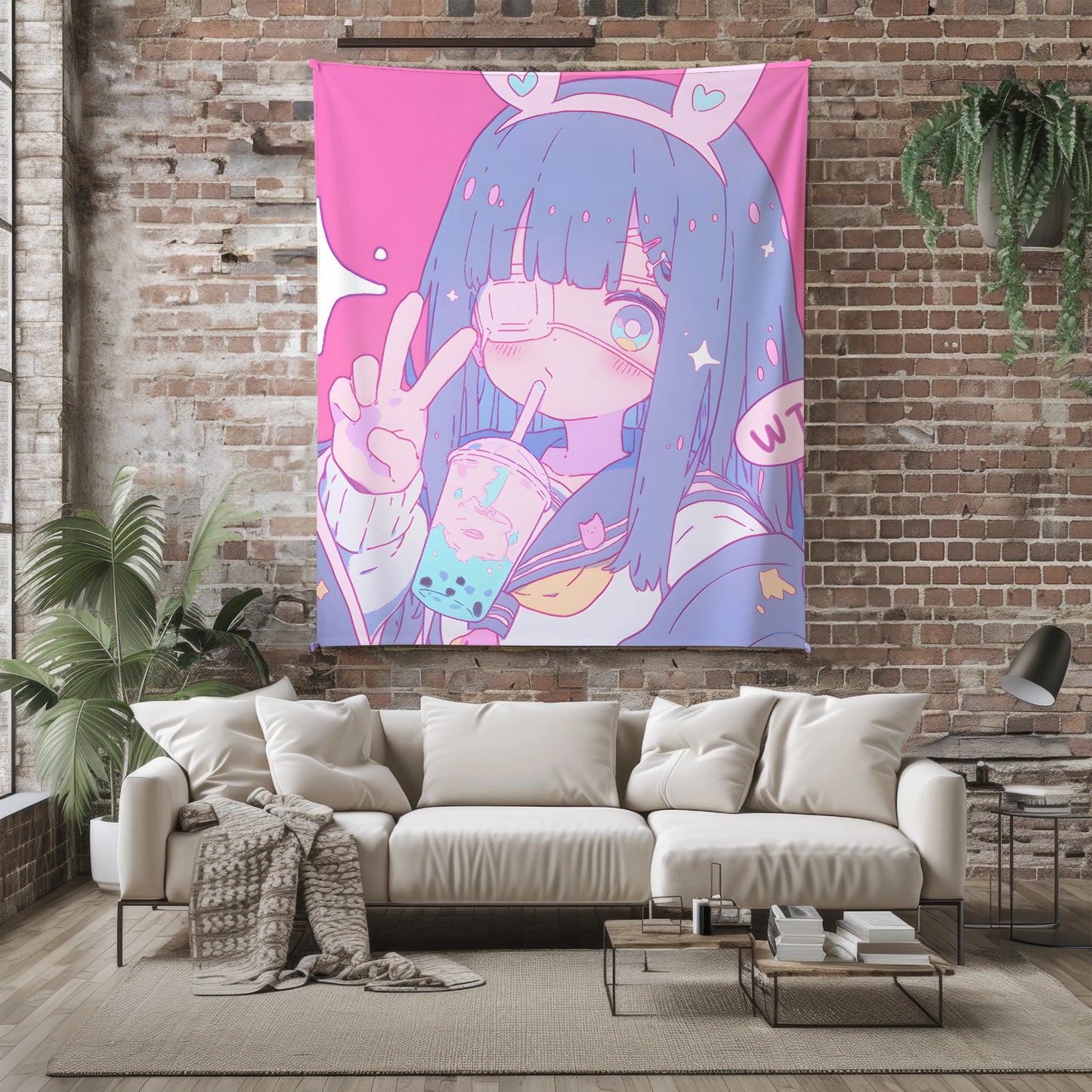 Rikka Takanashi Cute Girl Flannel Blanket, Love, Chunibyo & Other Delusions Merch, Anime Peripheral Decor