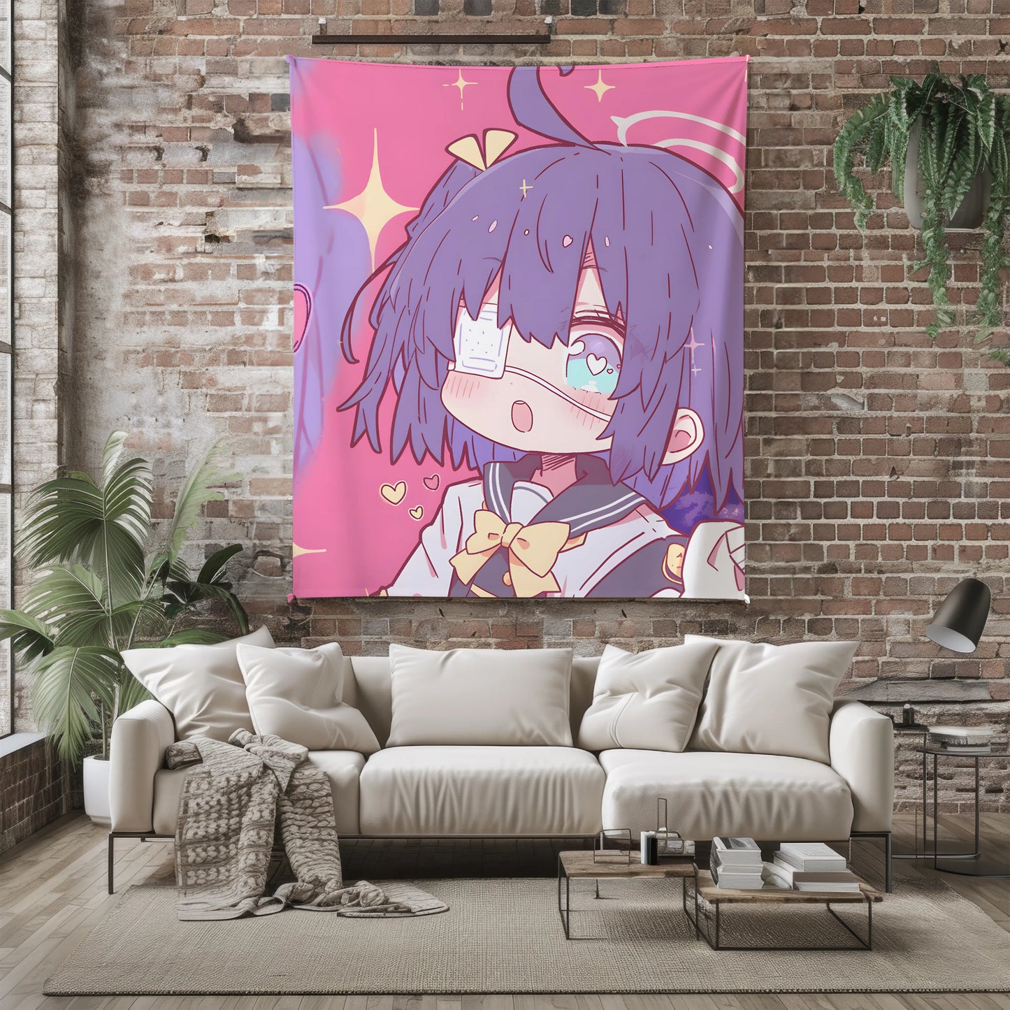 Rikka Takanashi Cute Chibi Flannel Blanket, Love, Chunibyo & Other Delusions Merch, Otaku Gift Bedding