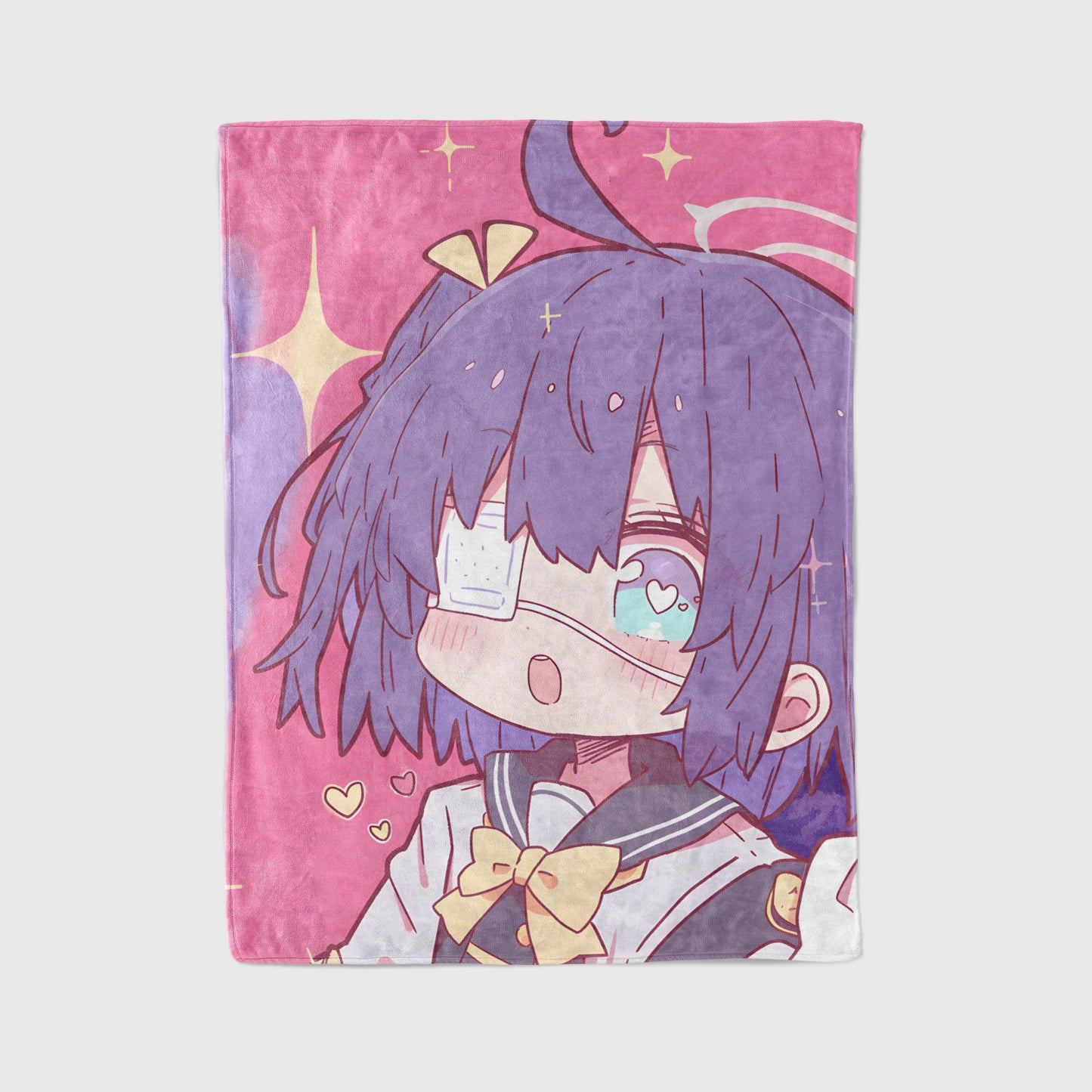 Rikka Takanashi Cute Chibi Flannel Blanket, Love, Chunibyo & Other Delusions Merch, Otaku Gift Bedding