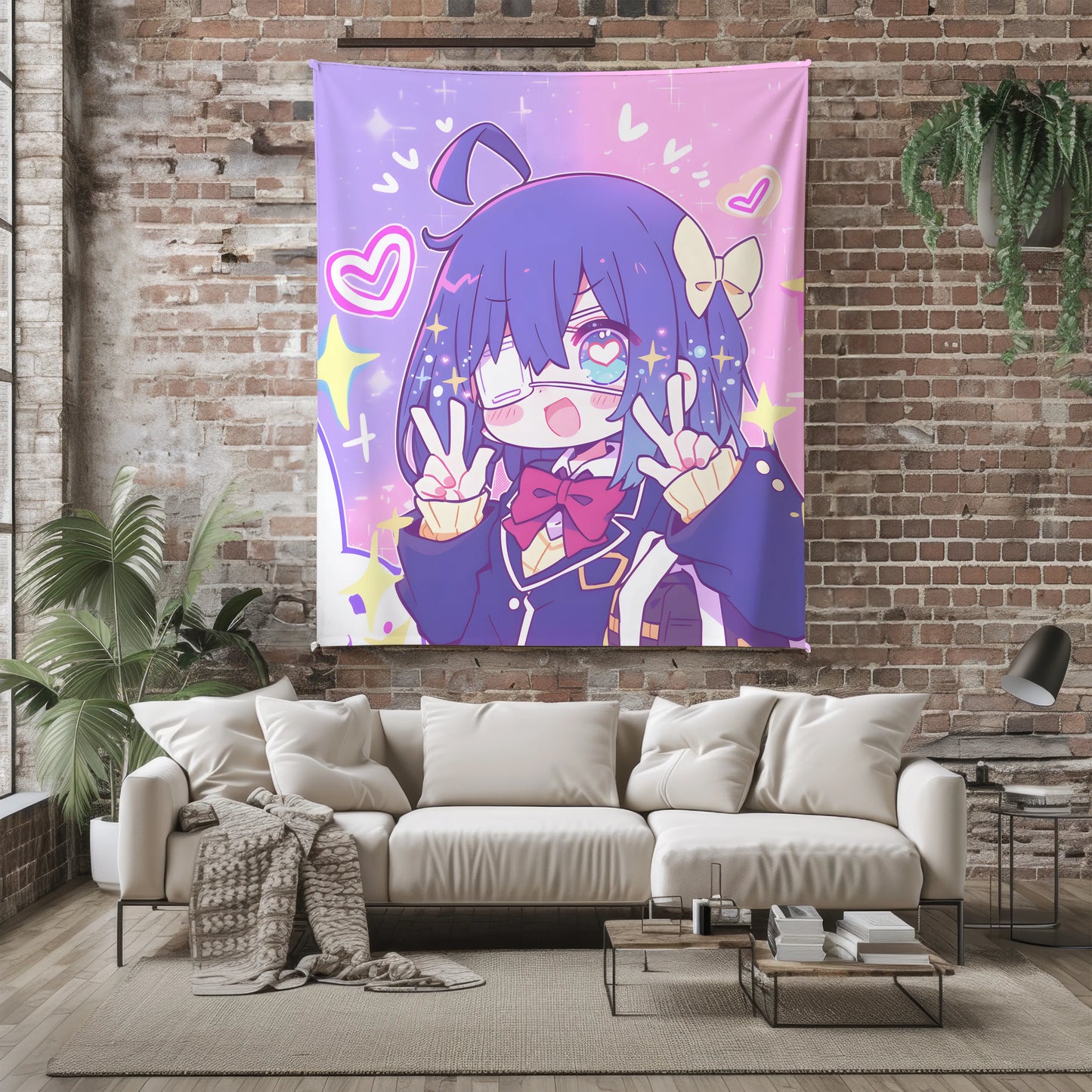 Rikka Takanashi School Uniform Flannel Blanket, Love, Chunibyo & Other Delusions Merch, Anime Peripheral Bedding