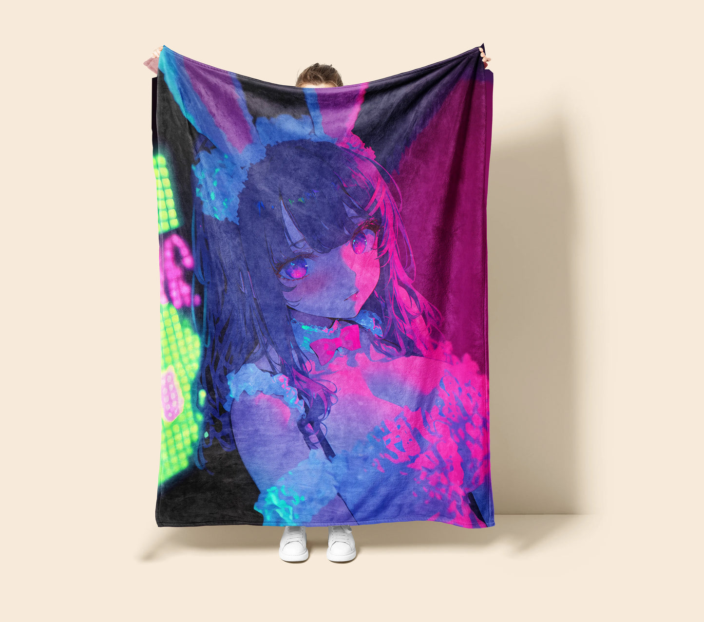 Mai Sakurajima Bunny Girl Outfit Flannel Blanket, Rascal Does Not Dream Merch, Seductive Anime Peripheral