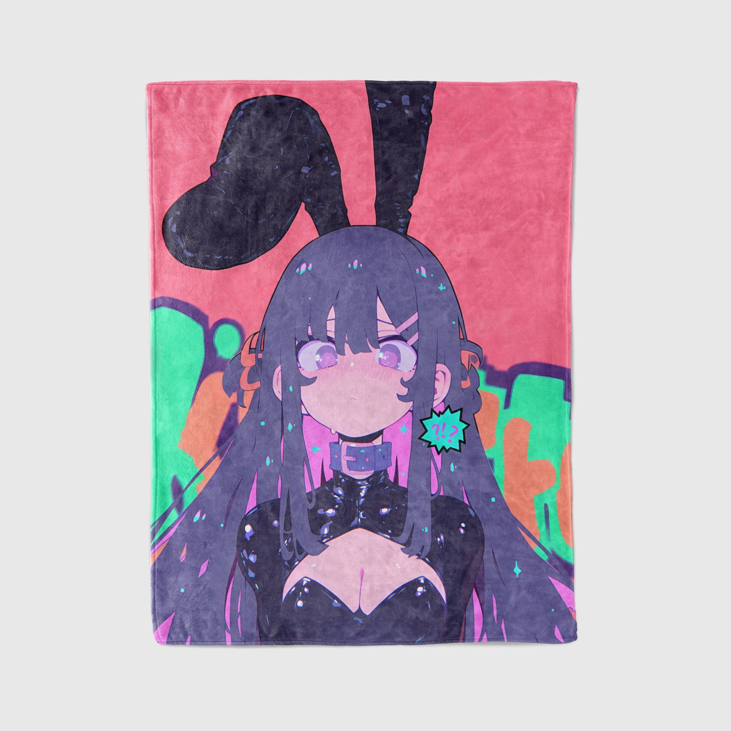 Mai Sakurajima Cute Bodysuit Flannel Blanket, Rascal Does Not Dream Merch, Kawaii Anime Peripheral, Otaku Gift Bedding