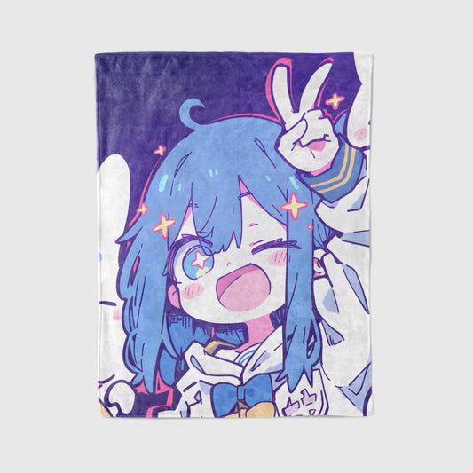 Anna Yanami Cute Chibi Flannel Blanket, Makeine: Too Many Losing Heroines Merch, Kawaii Anime Peripheral, Otaku Gift Bedding