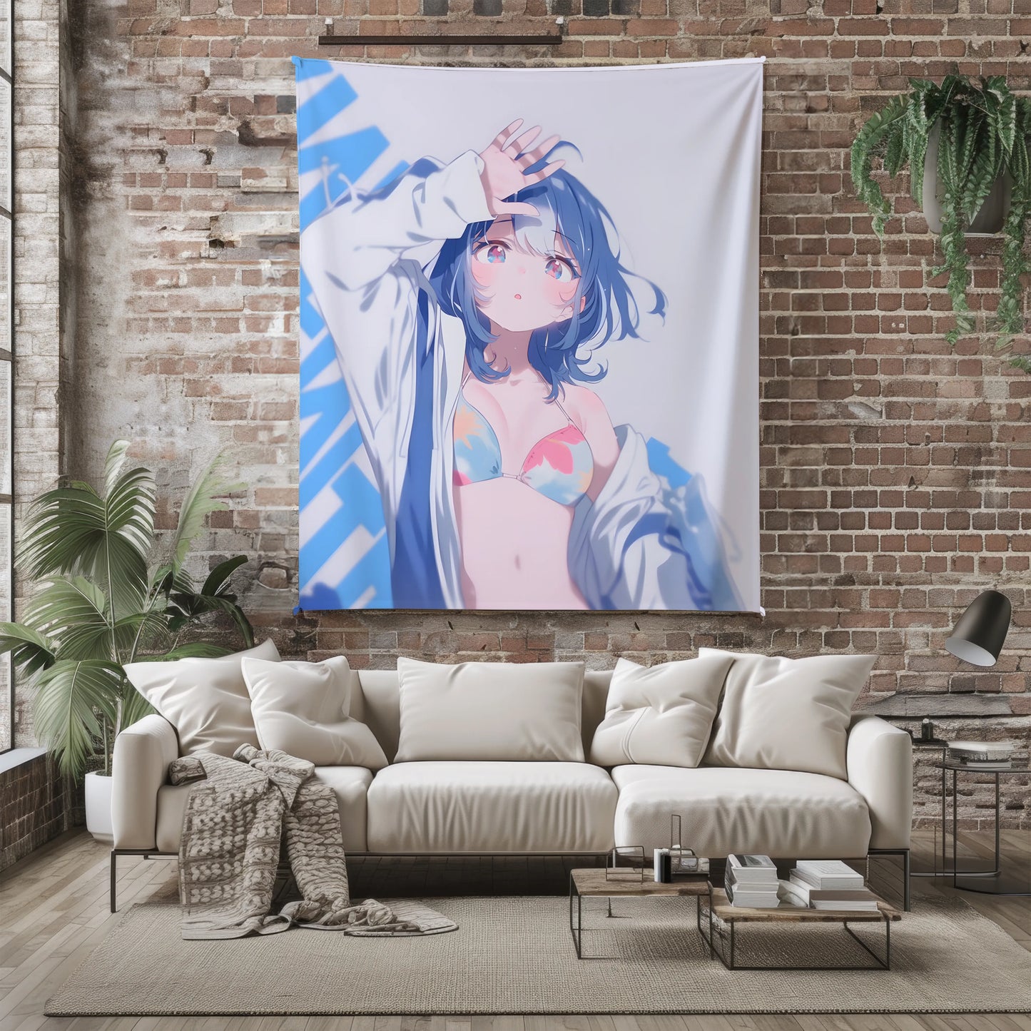 Anna Yanami Summer Swimsuit Flannel Blanket, Makeine: Too Many Losing Heroines Merch, Seductive Anime Peripheral, Otaku Decor