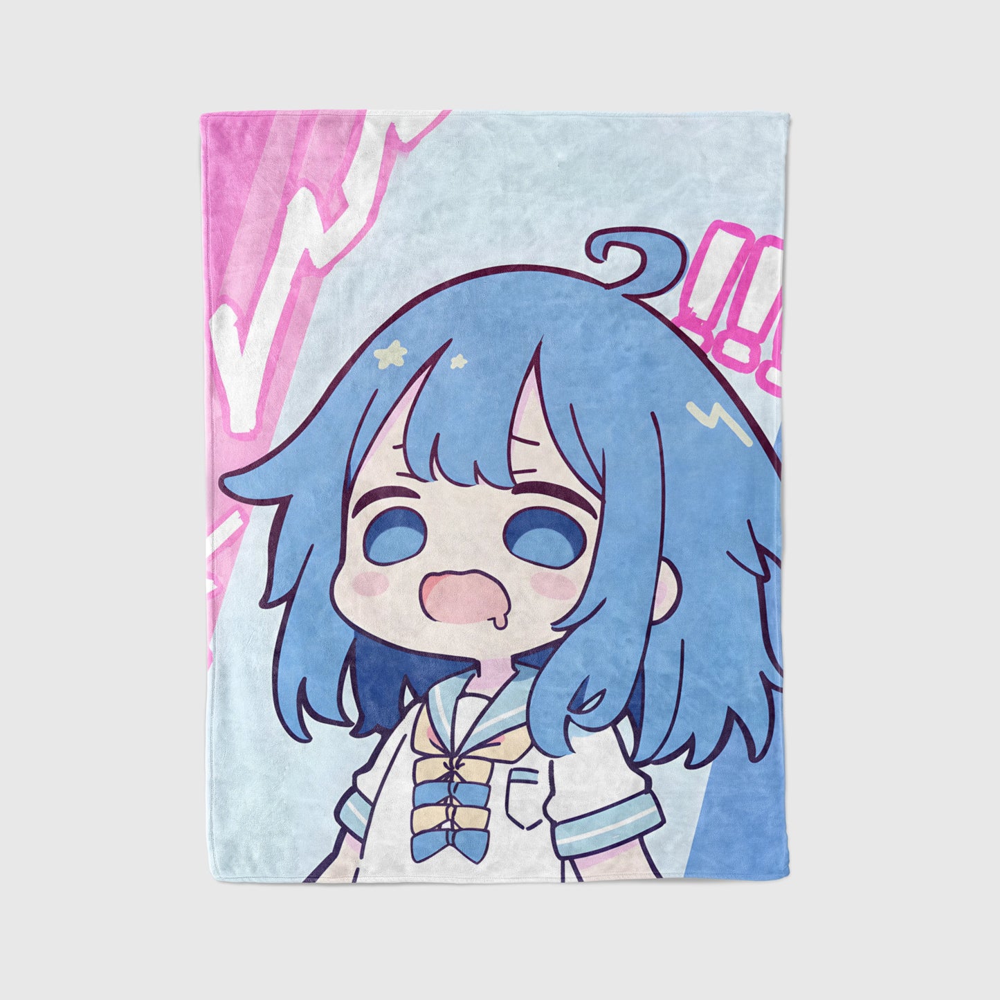 Anna Yanami Pouting Expression Flannel Blanket, Makeine: Too Many Losing Heroines Merch, Kawaii Anime Peripheral, Otaku Bedding Decor