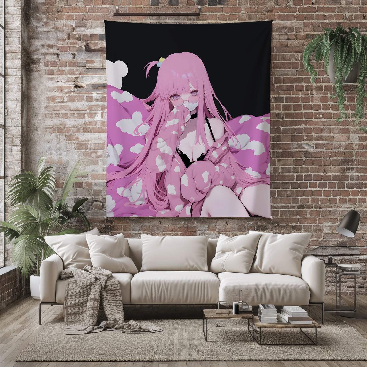 Gotoh Hitori Pajamas Art Blanket, Bocchi the Rock Sleepwear Decor, Cute Sultry Hitori Design, Premium Anime Fan Gift, Custom Bedroom Decor