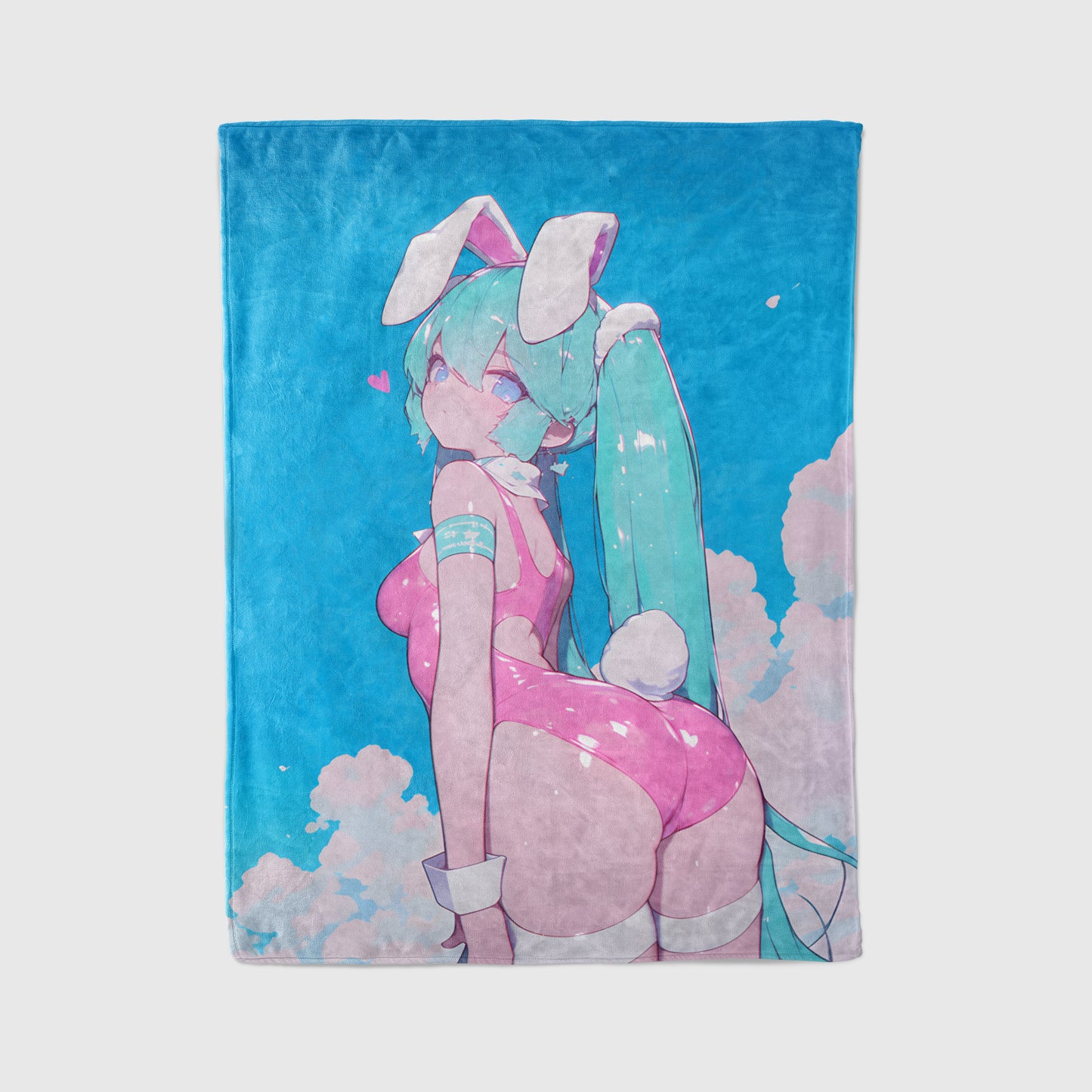 Hatsune Miku, Vocaloid Anime Girl, Summer High Cut Swimsuit Bikini, Sexy Waifu Art Blanket, Otaku Bedroom Decor, Wall Hanging Gift