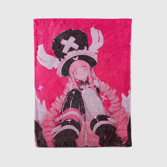 Perona Cute Kawaii Flannel Blanket, One Piece Merch, Ghost Princess Anime Peripheral, Otaku Bedding