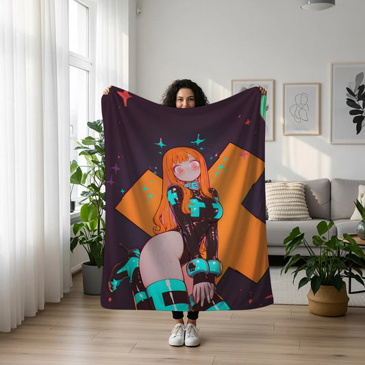 Nami Bodysuit Edition Flannel Blanket, One Piece Merch, Cat Burglar Anime Peripheral, Otaku Bedding