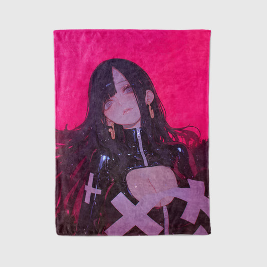 Boa Hancock Bodysuit Edition Flannel Blanket, One Piece Merch, Pirate Empress Anime Peripheral, Otaku Gift