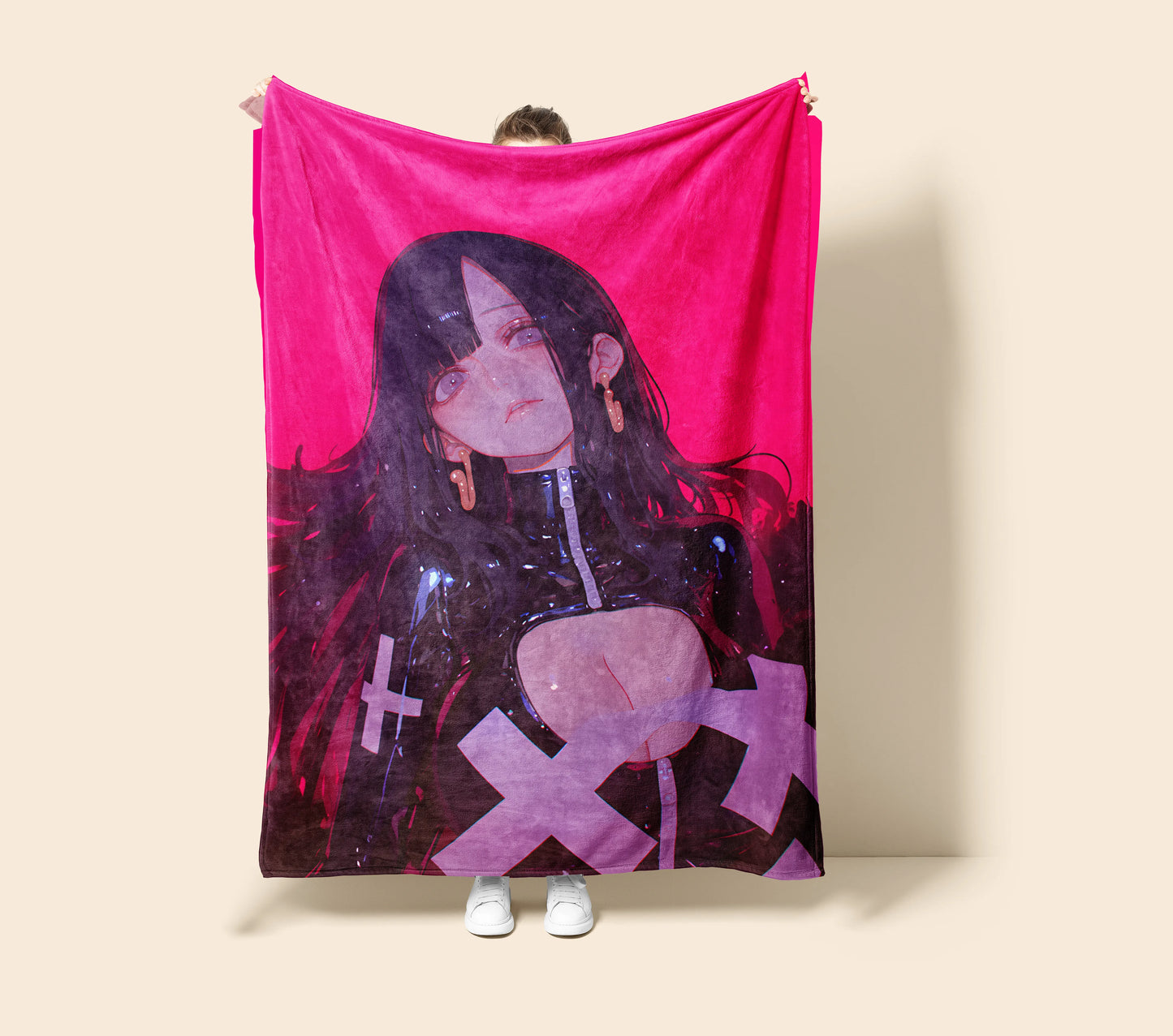 Boa Hancock Bodysuit Edition Flannel Blanket, One Piece Merch, Pirate Empress Anime Peripheral, Otaku Gift