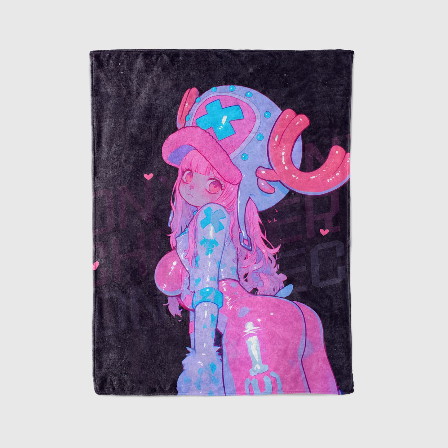 Tony Tony Chopper Gender-Swap Style Flannel Blanket, One Piece Merch, Cute Doctor Anime Peripheral, Otaku Gift